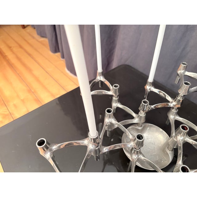 Modular Candlesticks by Stoffi & Nagel for BMF, Germany, 1960s, Set of 11 For Sale - Image 11 of 12