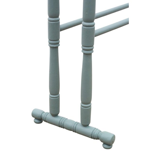 Antique Green Painted Towel Rail Stand, 1800s For Sale - Image 5 of 6