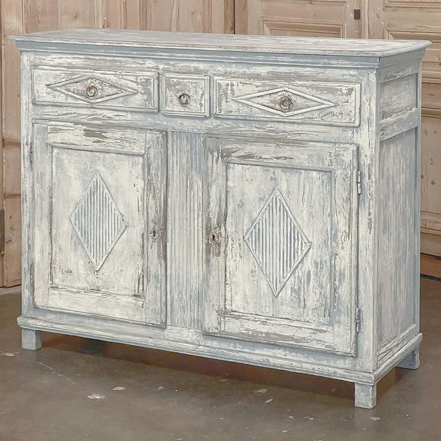 Gustavian (Swedish) 18th Century Swedish Gustavian Period Painted Buffet For Sale - Image 3 of 18