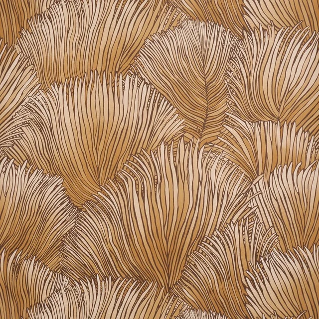 Schumacher Fondale Wallpaper In Gold For Sale