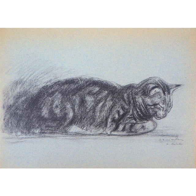 Théophile Alexandre Steinlen, The Tabby Cat, 1933, Lithograph For Sale - Image 6 of 6