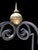 French Vintage French Iron Pagoda Glass Shelf Graduated Étagère - Maison Jansen Style For Sale - Image 3 of 11