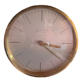 Vintage German Junghans Table Clock by Max Bill, 1960s For Sale