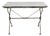 19th Century French Wrought Iron Table with Marble Top, Signed Emile Paul For Sale
