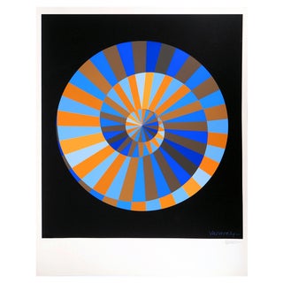 Victor Vasarely, Olympia, Sky and Sun, Original Screenprint, 20th Century For Sale
