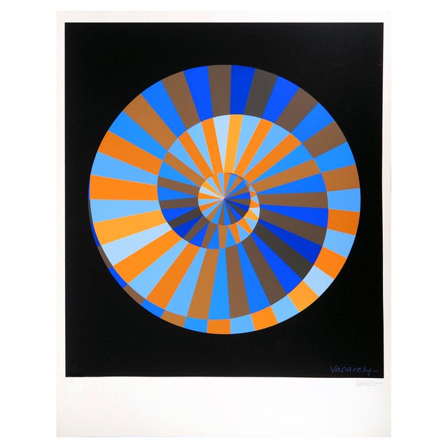 Victor Vasarely, Olympia, Sky and Sun, Original Screenprint, 20th Century For Sale
