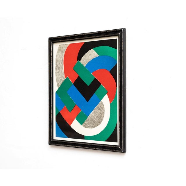 1970s Sonia Delaunay, Composition, Lithograph, 1970s For Sale - Image 5 of 9