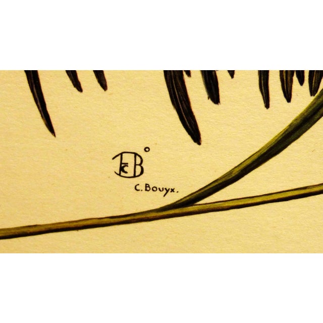 French Late 20th Century Catherine Bouyx French Hen and Rooster Print For Sale - Image 3 of 8