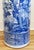 Blue Vintage Chinoiserie Ceramic Blue and White Floral Motif Umbrella Stand For Sale - Image 8 of 10