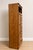 1970s Vintage Harrison Solid Oak Gentleman’s Chest and Queen Headboard & Bed Frame Set For Sale - Image 5 of 11