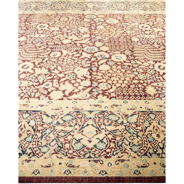 Solo Rugs Mogul, One-of-a-Kind Hand-Knotted Area Rug in Red, 8' 1" x 10' 2" For Sale - Image 4 of 8
