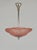 Degué A signed French art deco chandelier made around 1930 in nickel plated bronze or solid brass. The mounting holds a...