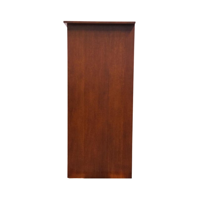 Stickley Furniture Harvey Ellis Solid Cherry Arts & Crafts Mission Style 51" Media Cabinet 89-1146 - #32 Onondaga Finish For Sale - Image 11 of 13