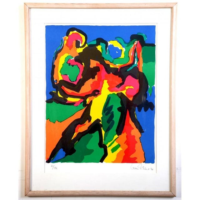 Gorm Eriksen (b. 1940): Composition, screenprint, 21/150. Signed and dated Gorm Eriksen 90. Frame dimensions 76 x 59 cm.