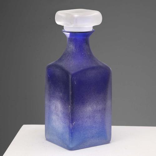 Vintage Glass Bottle by Gino Cenadese, Italy, 1960s For Sale - Image 4 of 12