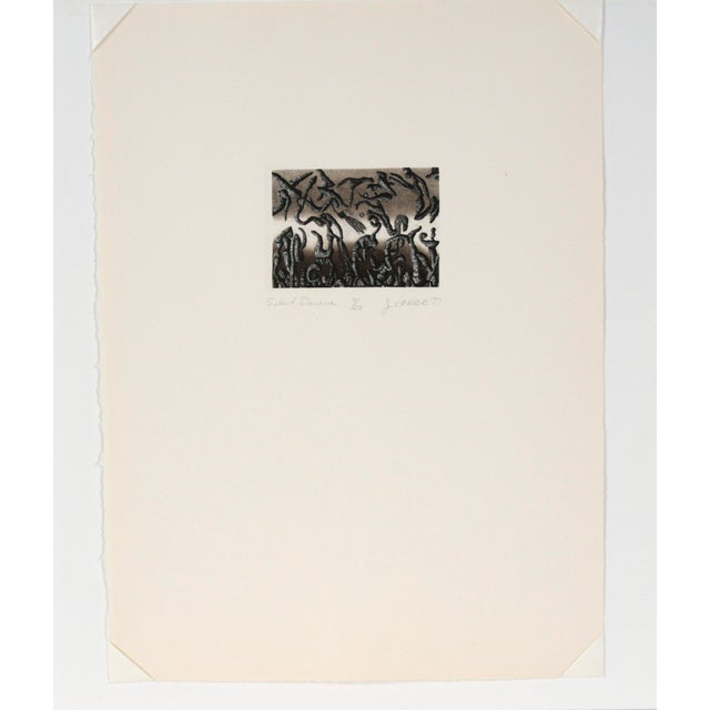 "Silent Dancers" - 1977 Surrealist Lithograph by Jim Crabb For Sale - Image 4 of 5