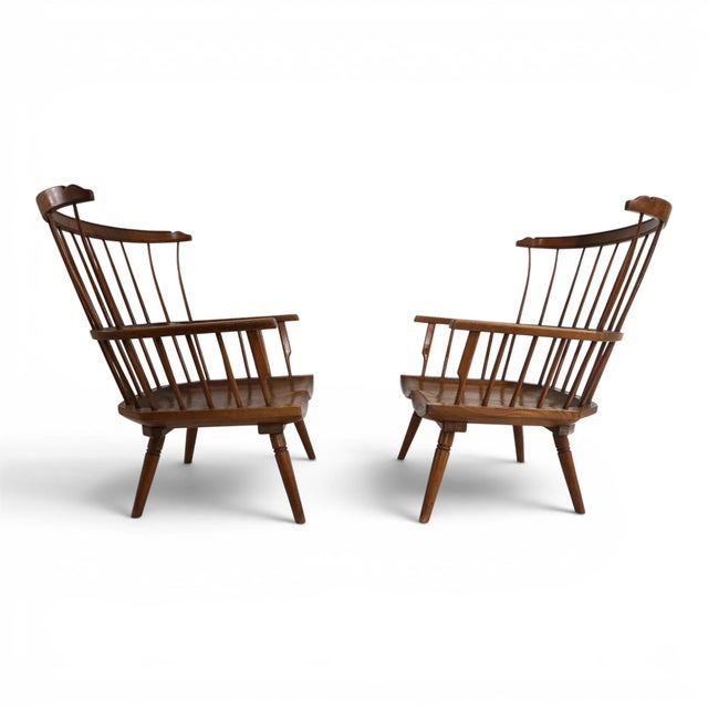 Handcrafted Windsor Lounge Chairs, England, 1960, Set of 2 For Sale - Image 14 of 18