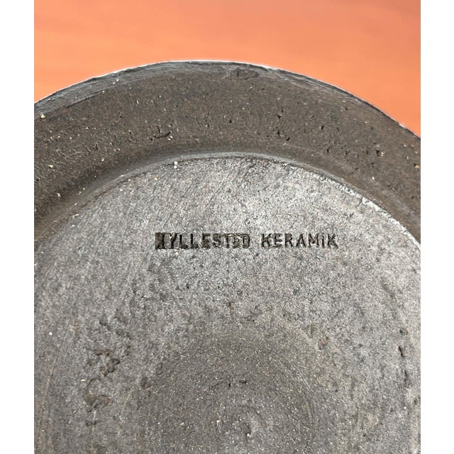 Brown Mid-Century Modern Danish Studio Pottery Bowl from Hyllested Keramik, 1960s For Sale - Image 8 of 12