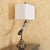 Vintage Faux Horn & Brass Table Lamp – Hollywood Regency For Sale - Image 13 of 18