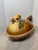 De Sarreguemines Early 20th Century French Sarreguemines Majolica Pheasant Tureen, "Peasant Village" Mark For Sale - Image 4 of 7