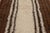 Rug & Kilim Vintage Swedish Rya Rug, Minimalist Striped in Brown and Cream - Rug & Kilim For Sale - Image 4 of 7