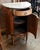2000 - 2009 Louis XVI Marble Top Half-Moon Console Cabinets, Set of 2 For Sale - Image 5 of 6