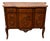 Louis XV-Louis XVI Transition Style Inlaid Bombé Commode with Marble Top For Sale