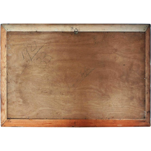 Winter Landscape in Vigo Di Fassa, 1921, Oil on Board, Framed For Sale - Image 11 of 13