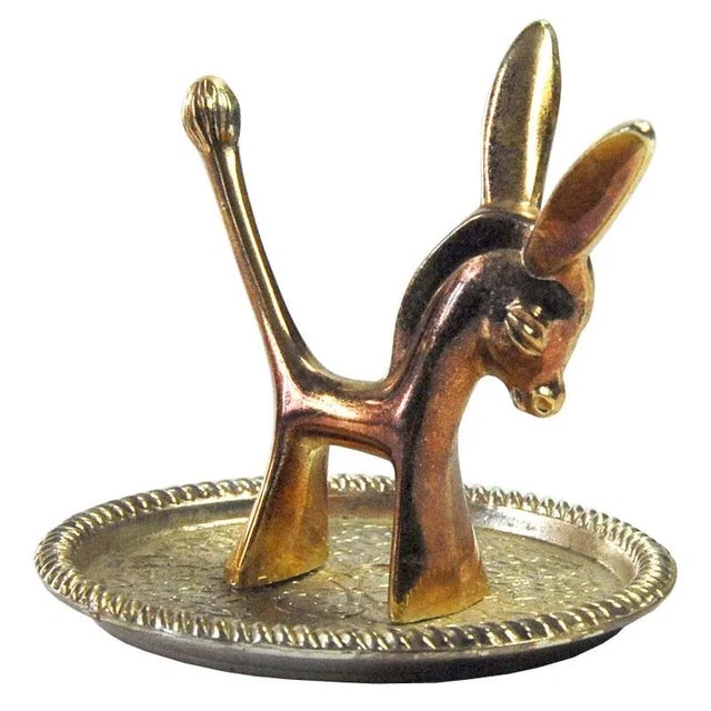 Metal Vintage English Silver Plated Ring Dish from Seba, 1970s For Sale - Image 7 of 7