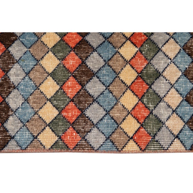 Tan Vintage Turkish Wool Rug 4 X 7 For Sale - Image 8 of 13