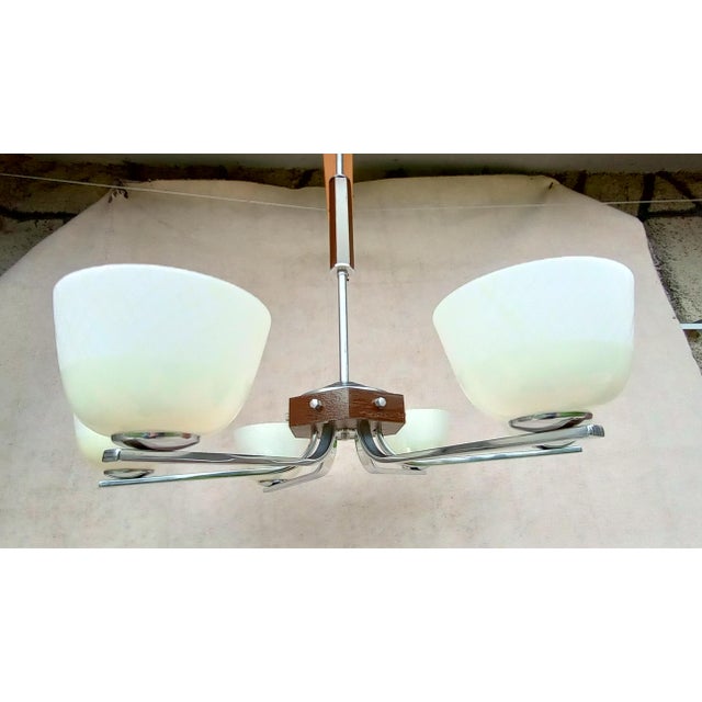 Art Deco Chandelier, 1940s For Sale - Image 6 of 18