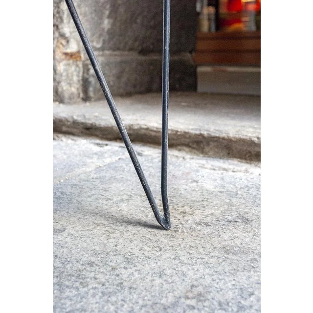 Coffee Table with Colored Wood and Legs in Metal, Italy, 1950s For Sale - Image 6 of 7