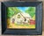 Folk Art, Americana Small Oil Paintings - Original Wood Frames For Sale - Image 4 of 6
