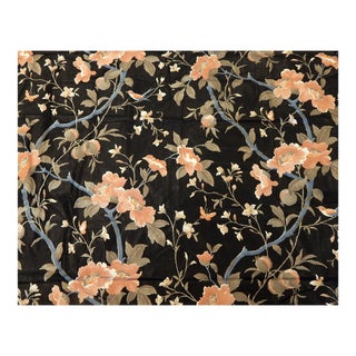 Vintage Thybony "Carlisle" Polished Cotton Chintz- 7 Yards For Sale