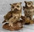Brown Mid-Century Ceramic Owl Sculptures - A Pair For Sale - Image 8 of 12