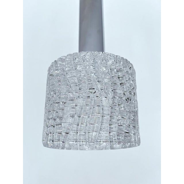 Vintage Glass Pendant Lights from Kalmar, 1970s, Set of 3 For Sale - Image 13 of 16