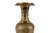 Vintage Mid-Century Indian Nakkashi Etched Brass Vase. Standing at 18", features a slender neck, a rounded body, and a...