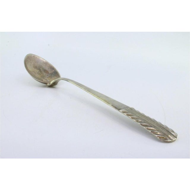 Rice and Serving Spoon with Reliefs and Handle Grooves For Sale - Image 3 of 8