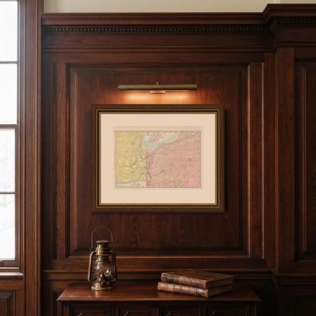 Antique Map of Kansas City and Kaw River Confluence by Ran McNally, 1899 For Sale - Image 10 of 12