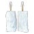 Vintage Boho Cut Marble Lamps - a Pair For Sale