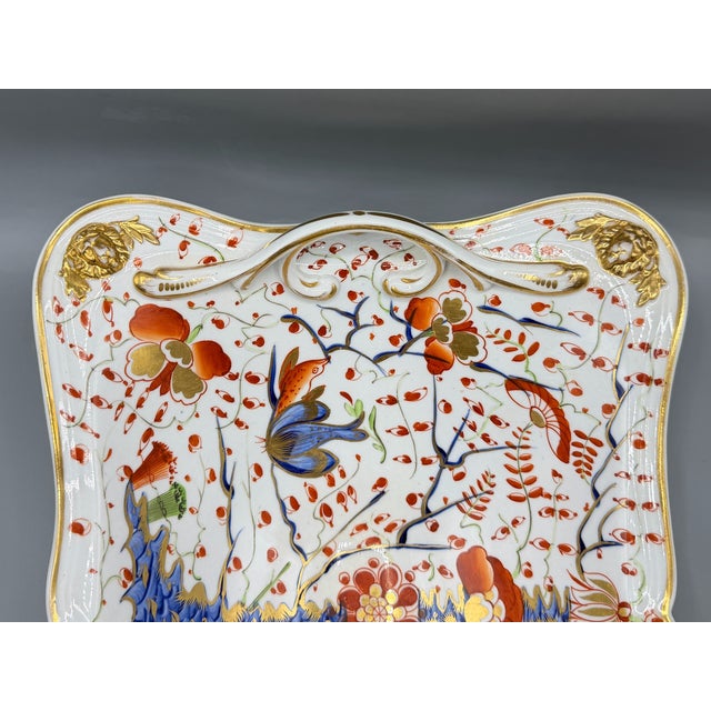 Antique Kakimon Centrepiece Bowl with Double Handled Two Quails Pattern by Derby Porcelain Factory, 1820 For Sale - Image 6 of 18