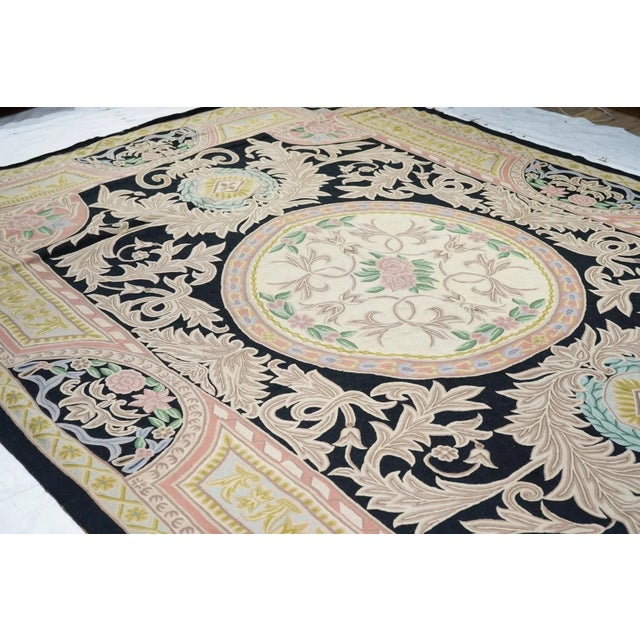 French Savonery Rug 8'10'' X 11'11'' For Sale In New York - Image 6 of 10