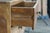 Organic Modern Mango Wood 2 Drawer Side End Accent Table Nightstand MCM For Sale - Image 10 of 18