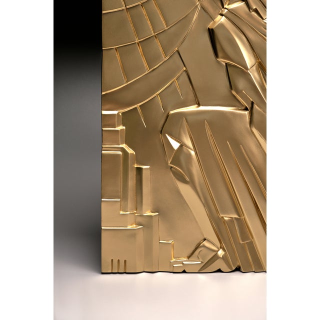 Art Deco Bas-Relief Gold After Rene Paul Chambellan, Chanin Building New York City For Sale - Image 10 of 18