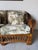 Vintage Coastal Organic Bohemian Rattan & Leather-Wrapped Loveseat For Sale - Image 12 of 12