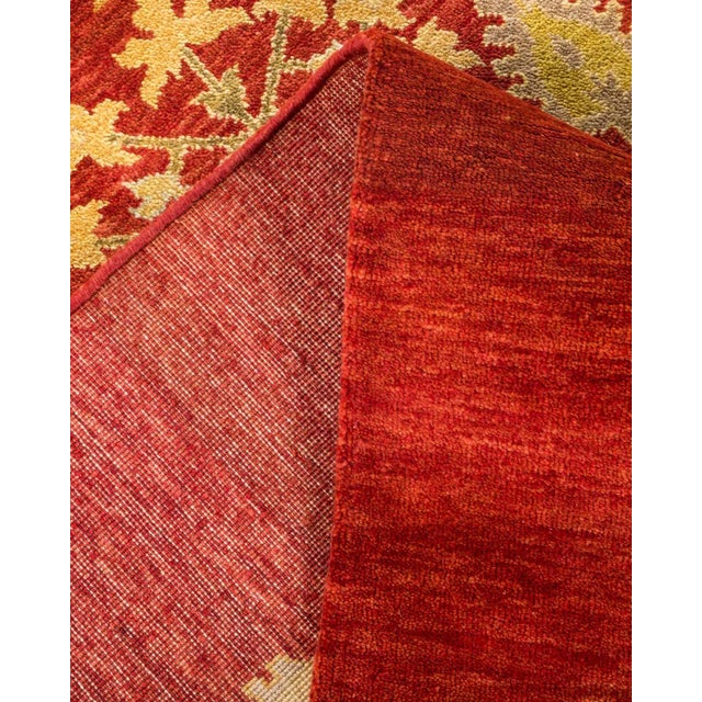 Vintage Traditional Hand Knotted Wool Area Rug, Red - 6'1" X 9'4" For Sale In New York - Image 6 of 9