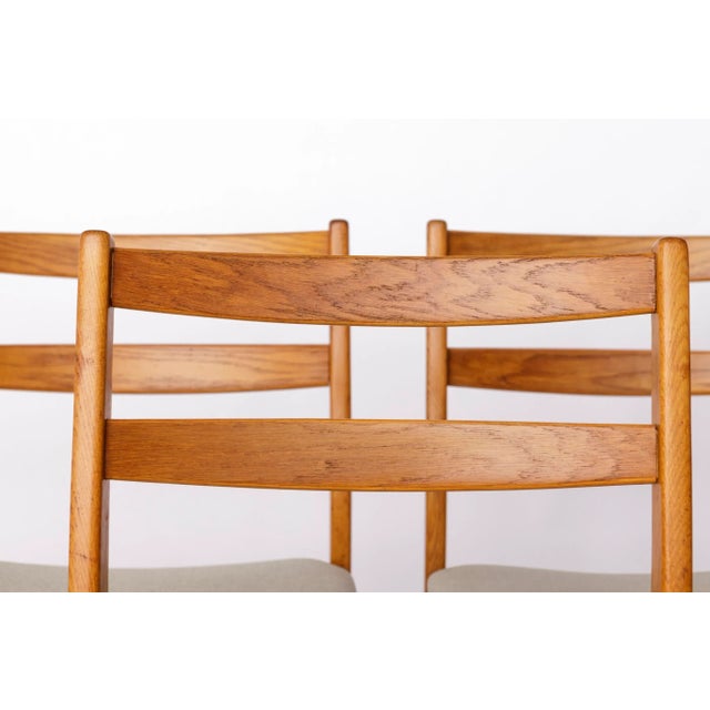 1960s Vintage Oak Dining Chairs by Alb Johansson & Söner, 1960s, Set of 4 For Sale - Image 5 of 11