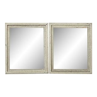French 19th Century Mirrors in Painted Frames - A Pair For Sale