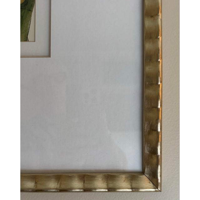 Set of 3 Lauren Galleries Framed Hand-Embellished Botanical Floral Prints For Sale - Image 10 of 11