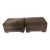 Set of 2 Restoration Hardware Maxwell Cafe Vintage Velvet Lux Ottomans For Sale